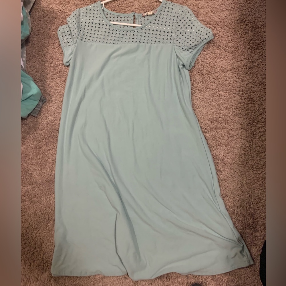 Light blue midi dress, size M